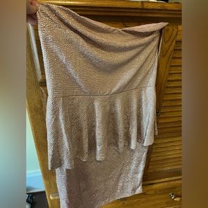 Champagne pink body-con dress